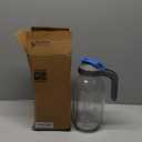 Half Gallon Mason Jar Pitcher Large Wide Mouth 64 oz with Lid - 2 Quart for Iced Tea, Sun Lemonade, Coffee, Airtight, Set of 1