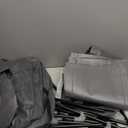 HOLDN STORAGE Portable Wardrobe Closet - 65 lb Large Capacity, Internal Heavy Duty Metal Rod, Zipper & Clear Window, Durable Clothes Organizer, Tool-Free Easy Assembly, Dark Gray Canvas Cover