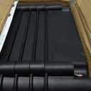 Laiensia Multifunction Utility Rolling Cart, 5-Tier Plastic & Metal Storage Organizer, Black, Lockable Wheels, Modern Style, Indoor Use