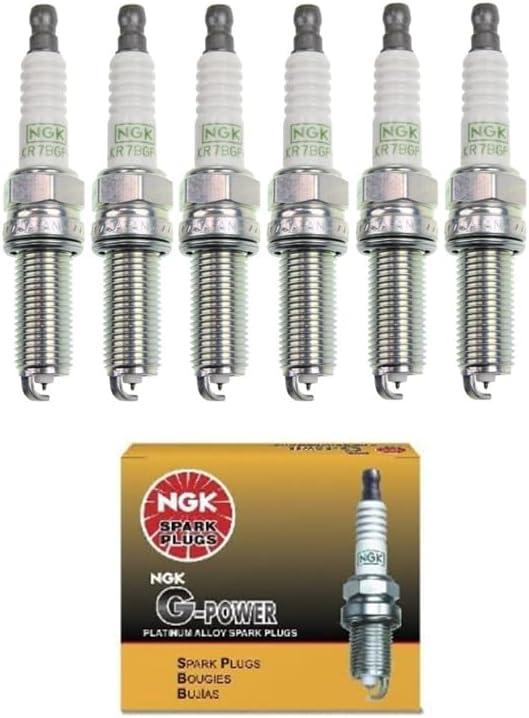 Pack of 6 NGK Platinum Spark Plug Replacement For Honda 2009 2010 2011 2012 2013 2014 2015 2016 2017 2018 2019 09 10 11 12 13 14 15 16 17 18 19 Pilot 3.5 V6