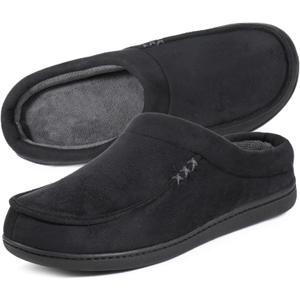 ULTRAIDEAS Men's Nealon Moccasin Clog Slipper, Slip on Indoor/Outdoor House Shoes (11-12)
