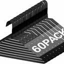 60 Pcs Wire Hangers Bulk 17.7" Dry Cleaner Hangers, Suit Holders for Home Caped Clothing (Black)