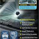 Windshield Protection  Strengthens Glass to Reduce Cracks by 84%, Repels Water and Debris for Clear Visibility, Easy Application, Eco-Friendly, and Durable Protection