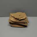 Jucoan 100 Pack Cupcake Box, Kraft Paper Individual Cupcake Container with Window and Handles, Bulk Single Cupcake Packaging Box for Muffin, Cocoa Bomb, Party Favor Pastry Treat Boxes
