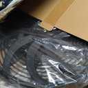16 inch Universal Fan Push Pull Electric Radiator Cooling Fan 12V 120W with Mounting Kit Black