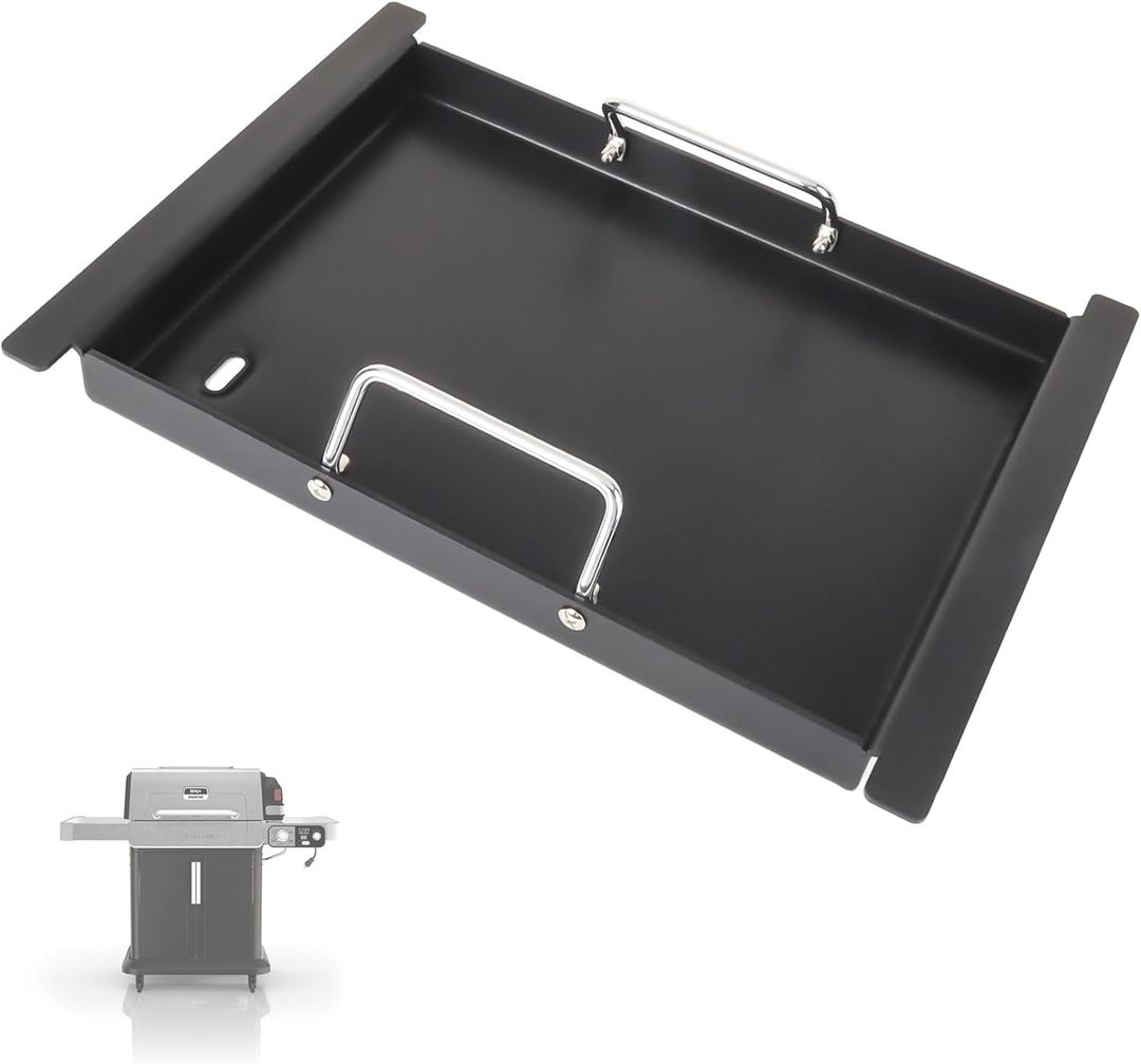 Half Griddle for Ninja FlexFlame Grill Parts, Carbon Steel Griddle Insert for Ninja FlexFlame PG300 Grill Accessories, Compatible with ninja Flex Flame Griddle Plate Part XSKHLFGRIDLE (17" x 12.4" x 1.7")