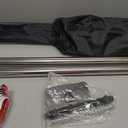 10FT Dust Barrier Poles Kit, 4 Pack, Extendable, 2 Zippers & Carry Bag