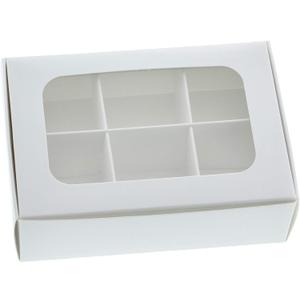 Treat Boxes - 20 ct 5 x 3.5 x 1.57 in Bakery Boxes with Windows and Dividers for Candy, Cookies, Cupcakes, or Bakery Desserts - Chocolate, Treats, and Baked Goods Packaging for Gifting