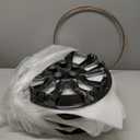 Wheel Hubcaps Compatible with Nissan Altima 2013-2018 16-inch Wheel Covers Black Set of 4Pcs (Silver)