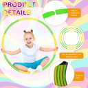 Soulchen 2 Pcs Toy Hoop Exercise Hoop Detachable Adjustable Plastic Hoops Playground Equipment for School Colored Hoops Circles Exercise Ring for Teens Dog Agility Equipment