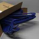 HOUSE DAY Blue Plastic Hangers 60 Pack, Clothes Hangers with Non Slip Hooks, Durable & Space Saving Coat Hanger, Light-Weight Clothing Hangers, Perfect Closet Organizer for Everyday Use