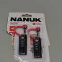 NANUK TSA Approved Locks 2-Pack Durable, Secure Travel Case Lock with Cut-Resistant Steel Shackle & Rustproof (Black)