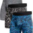 NORTHYARD Men's Athletic Underwear 3 Pack Breathable Activewear Undershorts High-performance Boxer Briefs (XL)
