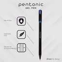 Pentonic Gel Pens, 36 Count, 36 Assorted Colors (Assorted Color, Neon, Pastel & Glitter), Medium & Fine Point, Smooth Writing For Journaling (1002358)