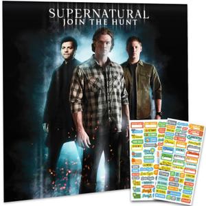 Supernatural Calendar 2026 - Deluxe 2026 Supernatural TV Show Wall Calendar Bundle with Over 100 Reminder Stickers (Sam & Dean Winchester Gifts, Office Supplies)