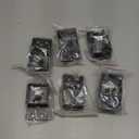 6Pcs Aluminum Alloy Fence Brackets Standard for 1.6" x 1.6" Fencing Railing Mounting Deck Railing Connectors Rail Mounts Handrail Bracket, Heavy Duty Metal Fence Bracket Fence Parts (Black,1.6inch)