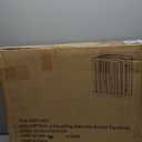 PAWLAND Wooden Freestanding Foldable Pet Gate for Dogs, 24 inch 4 Panels Step Over Fence, Dog Gate for The House, Doorway, Stairs, Extra Wide (White, 24" Height-4 Panels)