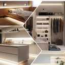 EMITEVER LED Strip Lights Neutral White, 4000K 24V LED Tape Light 32.8FT UL Listed, Ra 95+, IP30, 2.9W/ft, 240+Lumens/ft, 1200LEDS/Spool (Power Supply Sold Separately)