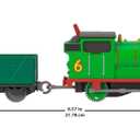 Thomas & Friends Motorized Toy Train, Classic Percy Battery-Powered Engine & Cargo Car, Storytelling Play for Preschoolers