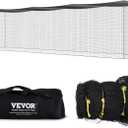VEVORProfessional Softball Baseball Batting Hitting Training Net, Practice Portable Pitching Cage Net with Door & Carry Bag, Heavy Duty Enclosed PE Netting, (55inch, Black)