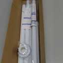 Tension Curtain Rod 31 to 75 Inch Spring Tension Rod for Windows Adjustable Curtain Rod No Drilling Expandable Pressure Curtain Rod Tension Rods for Window,Bathroom,Kitchen,Doorway (White)