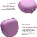 Headphone Headset Case for JLab JBuds Lux ANC/JLab Go Lux ANC/Lorelei X8/Beats/JBL/TOZO/BERIBES/Picun/KVIDIO Noise Cancelling Over-Ear Foldable Headphones (Purple)
