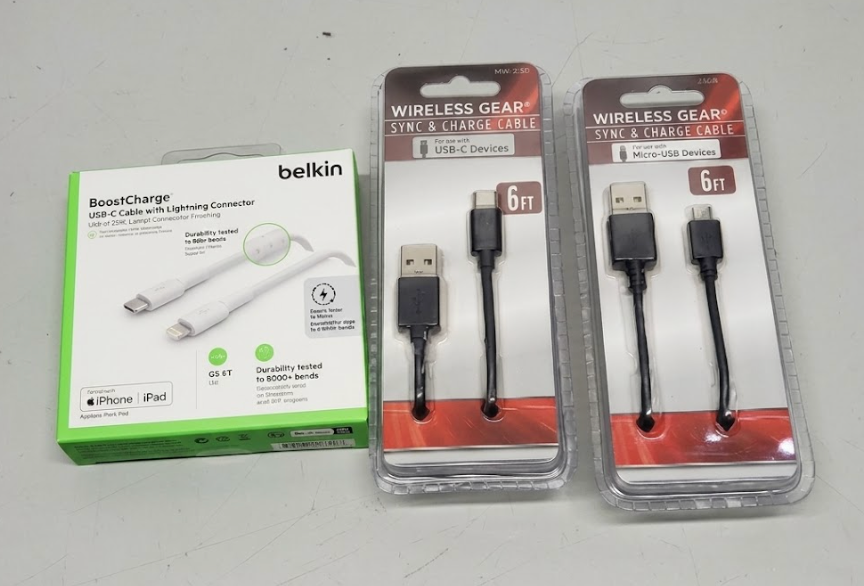MICRO USB SYNC & CHARGE CABLE 6FT BLACK 2 SET,Boost Charger
