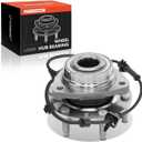 A-Premium Front Wheel Bearing and Hub Assembly with ABS & 6-Lug Compatible with Chevy GMC Buick - 2002-2009 - SSR, Trailblazer (EXT), Envoy (XL XUV), Ascender, Bravada, Rainier, 9-7x