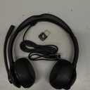 JIAMQISHI Wireless Headset with Mic for Work, Bluetooth V5.2 Headphones with AI Noise Cancelling Microphone, USB Dongle, Clear Calls & Mic Mute, for Laptop, PC, iPhone & Android Phones (Black)