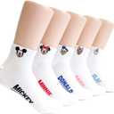 evei Animation Character Cartoon Series Collection Women's Original Socks (D55_5 pairs)