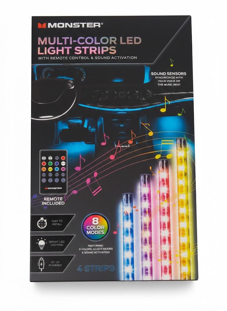MONSTER 4 PC LED LIGHT STRIPS