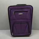 Rockland Fashion Expandable Softside Upright Luggage Set, Purple, 2-Piece (14/19)