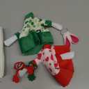 3 Sets Valentine's Day Desk Goose Outfits St. Patrick's Day Easter 7'' Goose Costume with Heart Shamrock Bunny Hat(Classic Style)