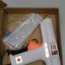MECOLOUR Hot Glue Gun Kit,1 Hot Glue Gun and 7 Sticks(11mm,15cm),150W, Dual-Temperature,Fast Preheating Hot Melt Gun, High Temp for Arts Craft School DIY, Home Repairs, Construction, and Wood (white)