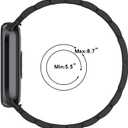 MOTONG Compatible with Xiaomi Band 9 Replacement Band - Stainless Steel Wrist Watch Band Strap - Black, Medium, Modern, Sports, Easy to Install