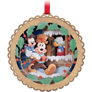 Hallmark Keepsake Christmas Ornament 2023, Disney Mickey's Christmas Carol 40th Anniversary Papercraft, Gifts for Disney Fans