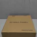 Heikki 30 Pack 3D Wall Panel for Interior Wall Dcor, PVC Flower Textured Wall Panels for Living Room Bedroom Hotel Office, 11.8"x11.8", Double-Sided Tape (Black-XHT)