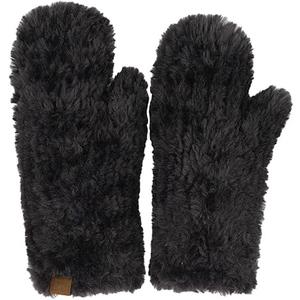 C.C Faux Fur Mitten For Women Unisex - Stretchable Soft Warm Cold weather Winter Gloves