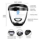 2pcs Full Face Shield for Yard Work & Woodworking, Wide View Clear Visor with Anti-Fog Coating, Breathable Bottom Design, Adjustable Headband