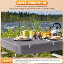 3 x 24 Pieces Clear Tablecloth Clips, Durable Plastic Table Cover Holders, Windproof Transparent Clamps for Securing Tablecloths Indoor Outdoor Party, Wedding, Christmas Event, Picnic, Camping (24, Large)