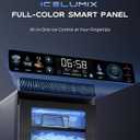 ecozy Smart Nugget Ice Maker Countertop, First Full-Color Smart Panel Ice Machine with APP Control, Double-Layer Insulation, 44 lbs/24H Soft Pellet Chewable Ice, Pull-Out Water Tank, Self-Cleaning