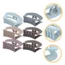 FOMIYES 6pcs Women s Plastic Hair Claw Clips Jaw Clips for Daily Use Random Colors for Thick Thin Hair Styling Non-slip Accessories
