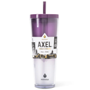 Manna™ Axel™ Plastic Tumbler & Straw Set - Purple, 24 oz
