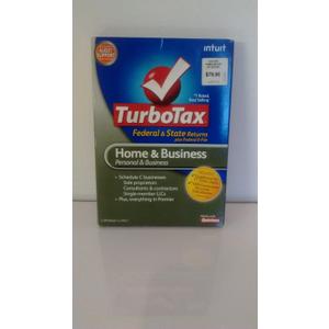 TurboTax Home and Business Federal & State Returns + E-File 2012 Win/Mac