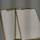 YACEYACE White Gift Bags - Medium Size, 10 Pcs, 8" x 4" x 10.5" with Gold Frame, Paper Party & Wedding Bags
