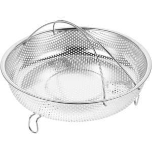 Ciieeo Stainless Steel Steamer Basket Handle Expandable Veggie Steamer Insert for Pot Multi-Function Kitchen Accessory for Cooking Vegetables Seafood
