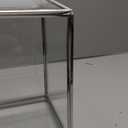 uxcell Glass Card Box Wedding Card Box with Lock for Wedding Reception, 8.85x5.9x7.6 Inches Envelope Card Holder for Reception, Graduation, Silver