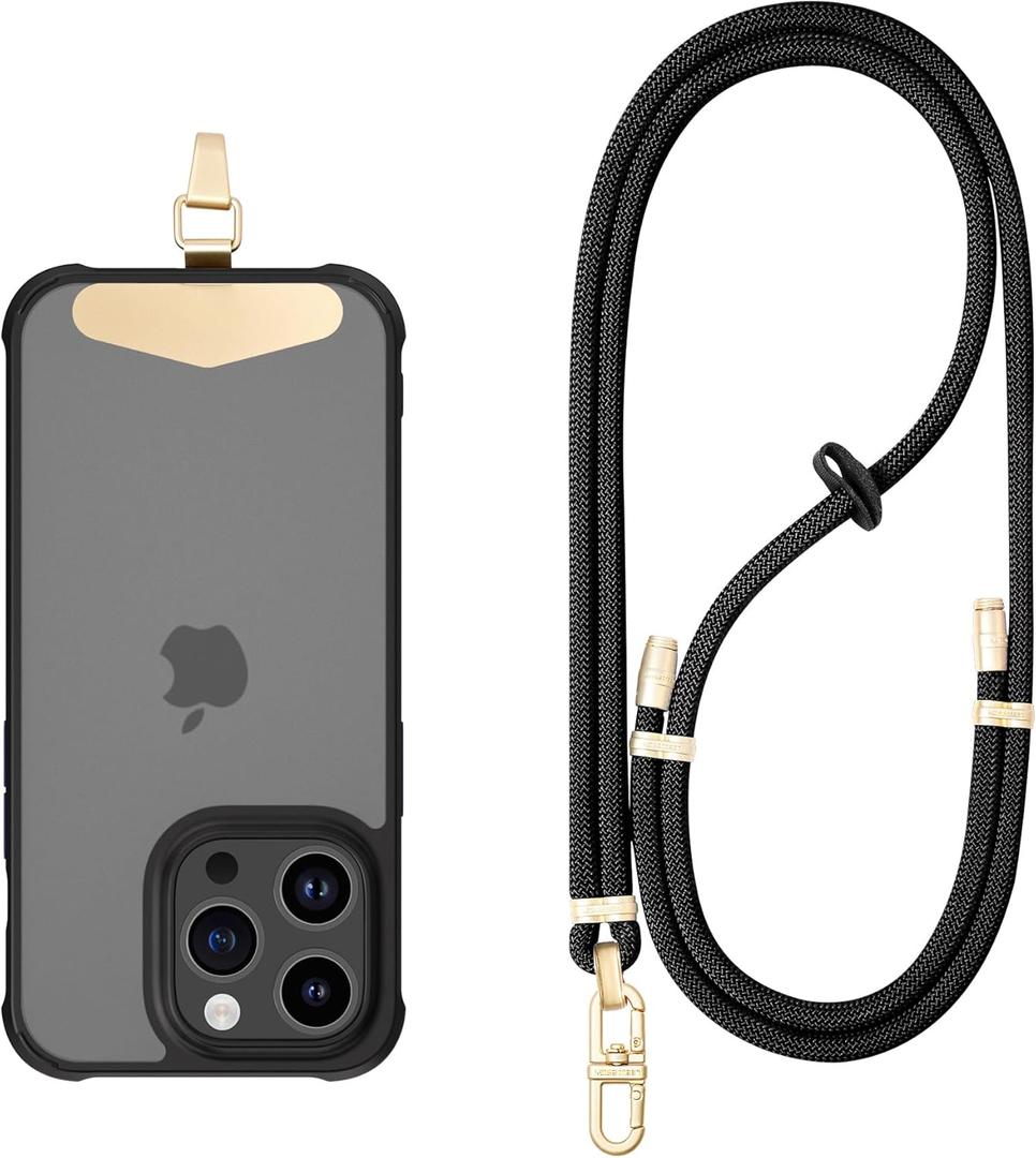 Designer Cell Phone Wrist Strap, Anti-Lost Lanyard Wristlet Charm for iPhone 17 Pro Max&Most Cellphones, Leather Bracelet