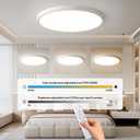 Homelist LX3 6000LM Eye Protection LED Flush Mount Ceiling Light Fixture, 24in 68W Ultra-Thin Ceiling Light for Children's Bedroom, Infinite Dimming & Color Adjustment, Study/Cinema/Warm/Relax Mode