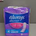 Always Discreet Adult Incontinence Pads for Women, Drier vs Poise, 4 Drop Long Length, Moderate Absorbency, Pads for Bladder Control Management, Bladder Leaks, & Postpartum Pads, 54ct